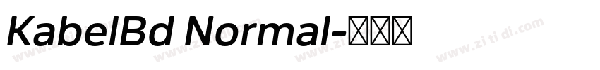 KabelBd Normal字体转换